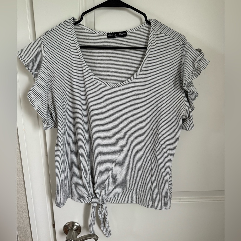 Stripped Top with tie